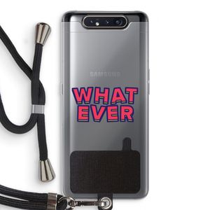 Whatever: Samsung Galaxy A80 Transparant Hoesje met koord
