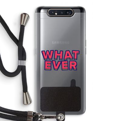 Whatever: Samsung Galaxy A80 Transparant Hoesje met koord