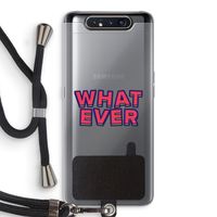 Whatever: Samsung Galaxy A80 Transparant Hoesje met koord