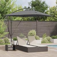 Cantilever Banana Parasol met slot Antraciet 249 x 249 x 250 cm