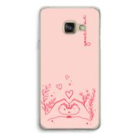 Love is in the air: Samsung Galaxy A3 (2016) Transparant Hoesje