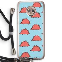 Dinosawrr: Motorola Moto G6 Transparant Hoesje met koord