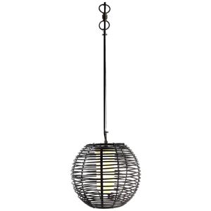 Deko Light Velorum 836020 Hanglamp E27 Zwart, Wit