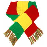 Carnaval verkleed sjaal - rood/geel/groen - Limburg/Maastricht - 180 cm - Feest sjaal