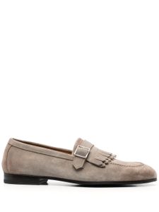 Doucal's fringe-detail suede loafers - Tons neutres