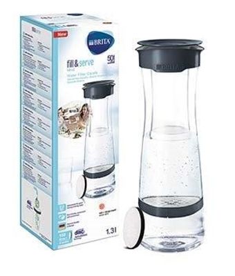 Waterfilterkaraf fresh black