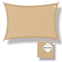 Buitenkado schaduwdoek waterdicht 2,5 x 3,5m, zand beige