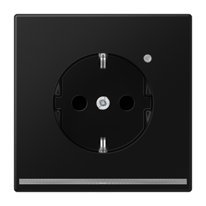 JUNG LS 1520-O SWM LNW wandcontactdoos LS990 grafiet mat zwart inbouw met LED verlichting