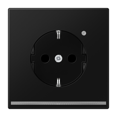 JUNG LS 1520-O SWM LNW wandcontactdoos LS990 grafiet mat zwart inbouw met LED verlichting