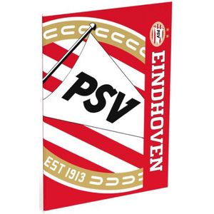 A4 schrift gelijnd rood/wit