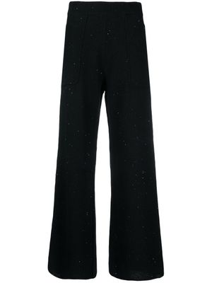 Fabiana Filippi pantalon ample à sequins - Noir