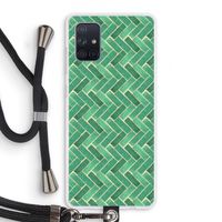 Moroccan tiles 2: Samsung Galaxy A71 Transparant Hoesje met koord