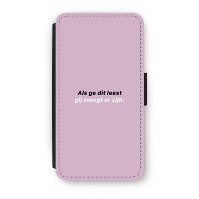 gij moogt er zijn: iPhone X Flip Hoesje