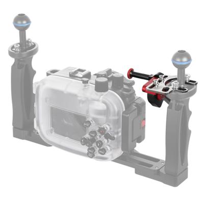 PULUZ sluiter release trigger extension adapter hendel voor onderwater armsysteem (zwart rood)
