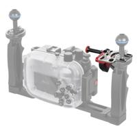 PULUZ sluiter release trigger extension adapter hendel voor onderwater armsysteem (zwart rood)