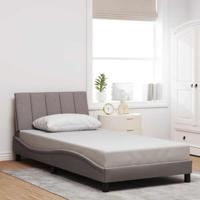 Bedframe zonder matras "Hanko" 100x200 cm stof taupe