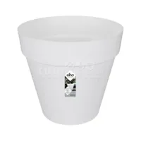 Elho Loft Urban Rond Wit Ø39cm met wielen