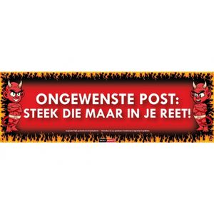 Sticky Devil Ongewenste post: steek die maar in je reet!