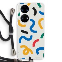 Illustratieve pop 2: Huawei P50 Transparant Hoesje met koord