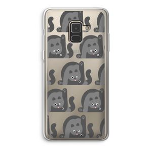 Cats: Samsung Galaxy A8 (2018) Transparant Hoesje
