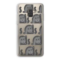 Cats: Samsung Galaxy A8 (2018) Transparant Hoesje