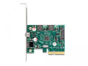 DeLOCK PCI Express x4 Card to 1 x external USB 10 Gbps Type-C female + 1 x external USB 10 Gbps Type-A female usb-controller