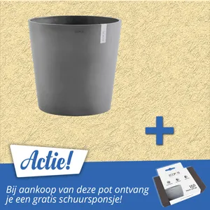 Permapack Ecopots Amsterdam Binnen Plantenpot Vrijstaand Grijs