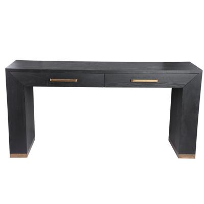 Wandtafel Tiess Zwart 2 Laden