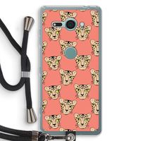 Tijger: Sony Xperia XZ2 Compact Transparant Hoesje met koord Tijger: Sony Xperia XZ2 Compact Transparant Hoesje met koord