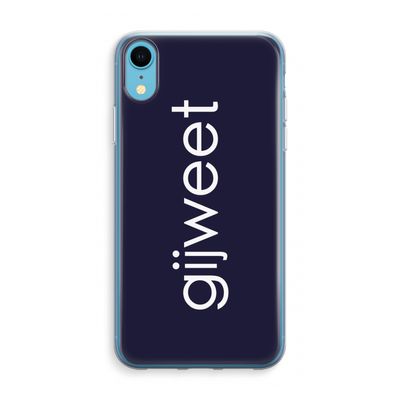 Gijweet: iPhone XR Transparant Hoesje