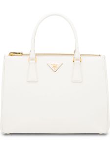 Prada grand sac Galleria en cuir - Blanc