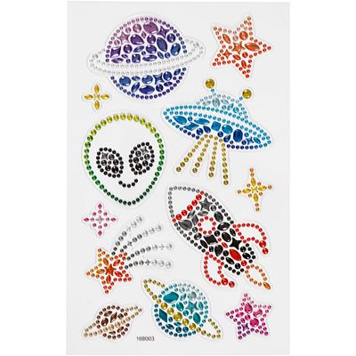 Creativ Company Diamond stickers, ruimte, vel 10x16 cm, 1 vel
