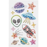 Creativ Company Diamond stickers, ruimte, vel 10x16 cm, 1 vel