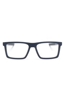 Prada Eyewear lunettes de vue rectangulaires à logo gravé - Bleu