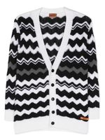 Missoni Kids cardigan à imprimé zigzag - Noir - thumbnail