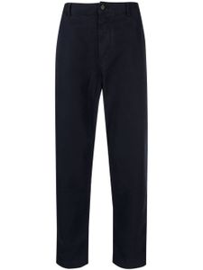 Universal Works pantalon chino en coton à coupe droite - Bleu