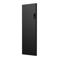 Elektrische radiator Belrad | 160x59 cm | Met stekker + Wifi | 2000 watt | Mat zwart