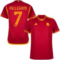 AS Roma Shirt Thuis 2023-2024 + Pellegrini 7 - thumbnail