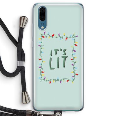 It's Lit: Huawei P20 Transparant Hoesje met koord