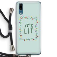 It's Lit: Huawei P20 Transparant Hoesje met koord