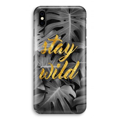 Stay wild: iPhone Xs Volledig Geprint Hoesje