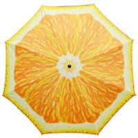 Parasol - sinaasappel fruit - D180 cm - UV-bescherming - incl. draagtas