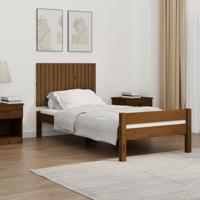 Wandhoofdbord 95,5x3x60 cm massief grenenhout honingbruin