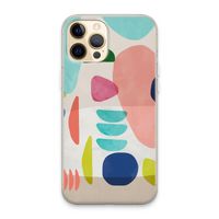 Bold Rounded Shapes: iPhone 13 Pro Max Transparant Hoesje