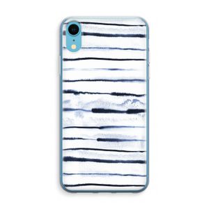 Ink Stripes: iPhone XR Transparant Hoesje