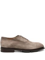 Santoni chaussures oxford en daim - Gris - thumbnail