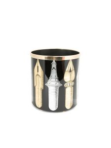 Fornasetti printed paper basket - Noir