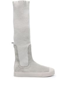 Fabiana Filippi bottes à design nervuré - Gris