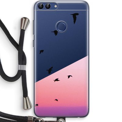 Fly away: Huawei P Smart (2018) Transparant Hoesje met koord