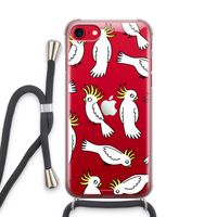 Papegaai: iPhone SE 2020 Transparant Hoesje met koord